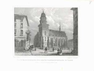 Die St. Martinskirche und der Gouvernementsplatz in Cassel.