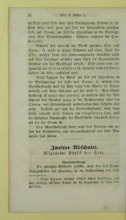 Zweiter Abschnitt. Allgemeine Physik der Erde