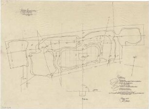 Gsaenger, Gustav; München - Obermenzing; Friedhof, Erweiterung - Erbauungsplan (Lageplan)