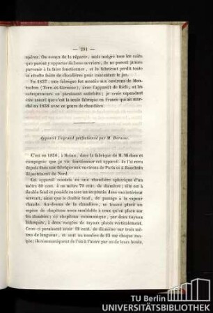 Appareil Degrand perfectionné par M. Derosne