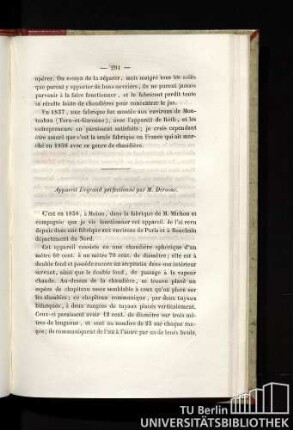 Appareil Degrand perfectionné par M. Derosne
