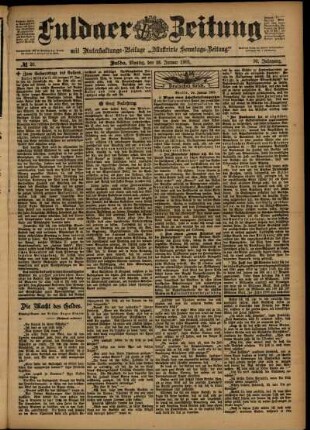 Ausgabe vom Montag, den 26. Januar 1903.