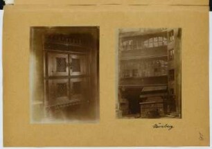 Schrank, Nürnberg. Haus Tucherstraße, Nürnberg: Ansichten (aus: Skizzen- und Fotoalbum 24)