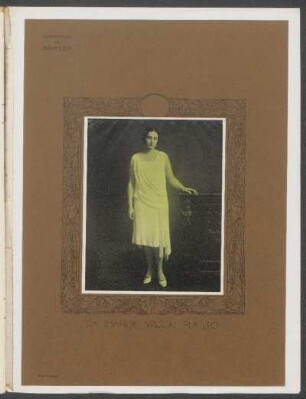 Suplemento de "Anales" : [Fotografía de] Sta. Matilde Wilson Platero