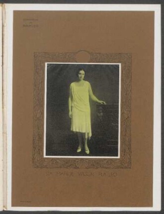 Suplemento de "Anales" : [Fotografía de] Sta. Matilde Wilson Platero