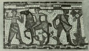Detail aus dem Fries "Pädagogik": Jugend und Bauer