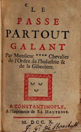 Le Passe-Partout galant