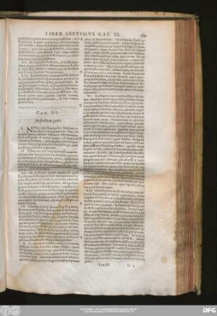 Cap. XI. De fractione panis.
