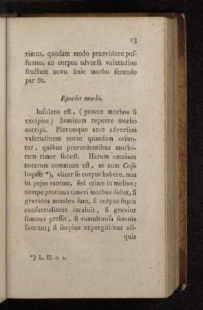 Epocha morbi.