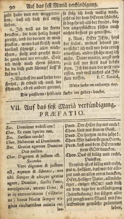 VII. Auf das fest Mariä verkündigung