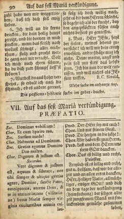 VII. Auf das fest Mariä verkündigung