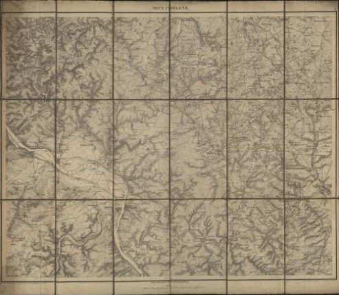 Topographische Karte der Rheinprovinz, und der Provinz Westfalen