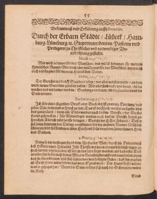 Bekenntnuß und Erklärung auffs Interim.