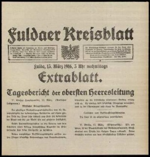 Ausgabe vom Montag, den 13. März 1916.