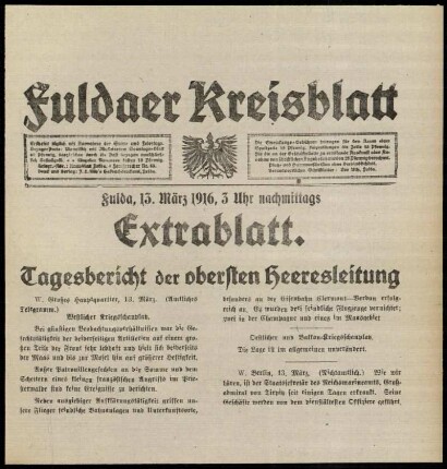 Ausgabe vom Montag, den 13. März 1916.