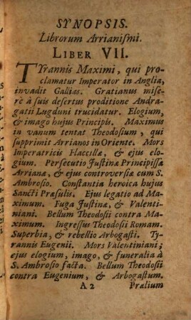 Historia De Arriana Haeresi : In Compendium Reducta. 3