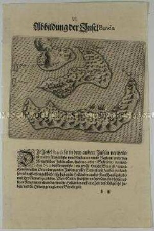 Abbildung der Inseln Banda - Tafel 6 aus de Bry, India II
