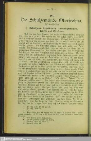 IV. Die Schulgemeinde Oberfrohna