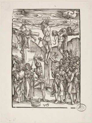 Christus am Kreuz wird der Essigschwamm gereicht