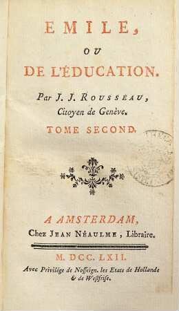 Émile Ou De L'Éducation, 2