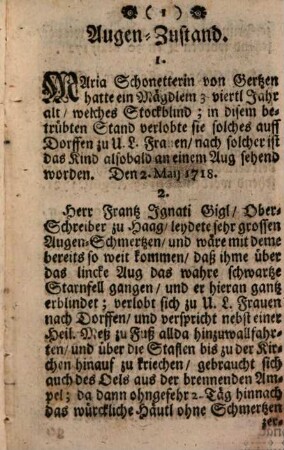 Centuplum Marianum : Das ist: Hundert Aus viel Tausenten, Durch Hülff Mariae, Der Wunderbarlichen Mutter Gottes, In ihrem Wunderthätigen Gnade[n]-Bild auf dem Ruprechts-Berg nebst Dorffen, Ihrer Zuflucht ergebnen, andächtigen Diener- und Dienerinen ersprossenen Gutthaten, 2