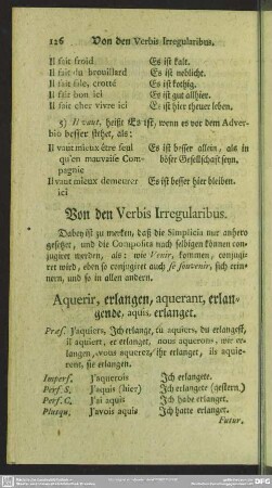 Von den Verbis Irregularibus
