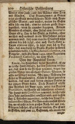 Von der Republick Lucca.