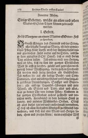 568-581, Zweyter Absatz. I. Gebett - VII. Gebet