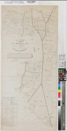 Lüdinghausen (Lüdinghausen), Teilung der Scholbrocker Heide, Brouillonkarte