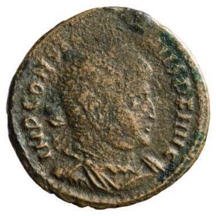 Münze, Follis, Aes 3, 314 - 315 n. Chr.