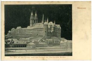 Meißen. Dom m. Türmen - Entwurf d. Oberbaurates Schäfer