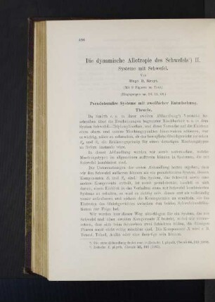 Die dynamische Allotropie des Schwefels II.