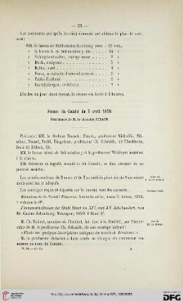 Séance du Comité du 7 avril 1879