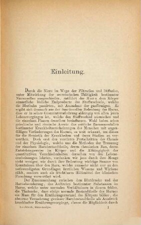 Anleitung zur Harnanalyse : für praktische Ärzte, Studirende und Chemiker ; mit besonderer Berücksichtigung der klinischen Medicin