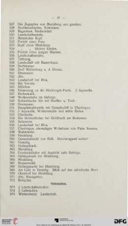 Oelstudien (Nr. 573-720)