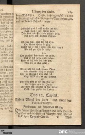 Das 12. Capitel. Andere Werck der Liebe / und zwar der Liebe deß Nechsten.