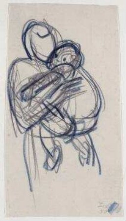 Frau mit Kind auf dem Arm