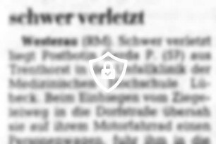 Postbotin wurde schwer verletzt