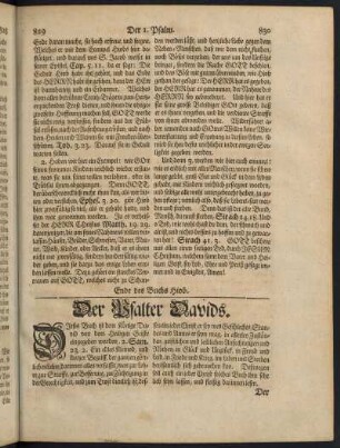 830-1742, Der Psalter Davids