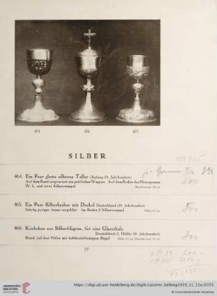 Silber (Nr. 464-494)