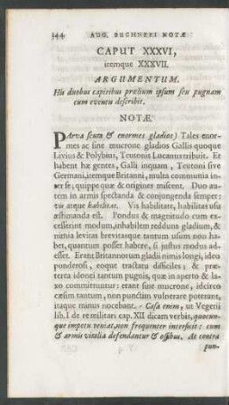 Cap. XXXVI., itemque XXXVII.