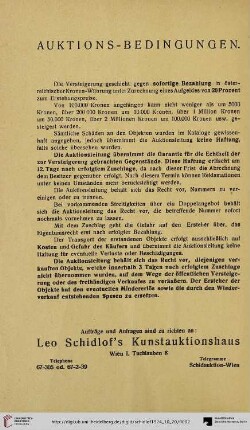 Auktions-Bedingungen