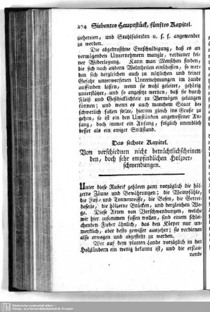 6. Von verschiednen nicht beträchtlichscheinenden, doch sehr empfindlichen Holzverschwendungen