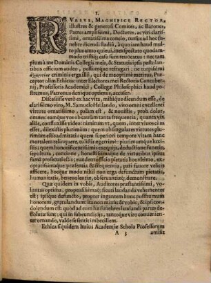 Oratio De Vita Et Morte Clarissimi Viri ... Dn. M. Samuelis Heilandi, Basiliensis, Ethices in Academia Tubingensi Professoris celeberrimi ...