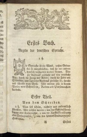 Erstes Buch. Regeln der deutschen Sprache.
