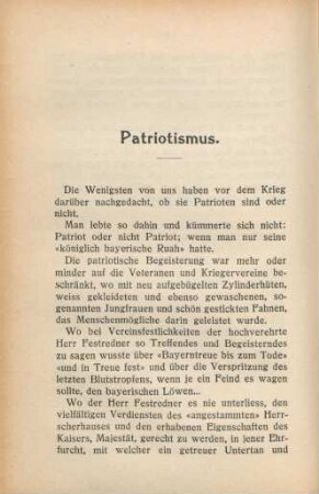 Patriotismus