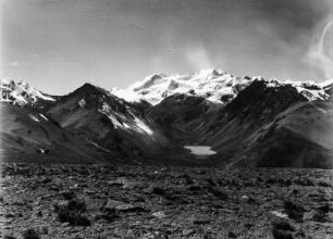 Panoramaaufnahme von Ancohuma bis Chachacomani (Südamerikareise 1926-1929)