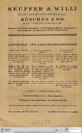 Lieferungs- und Zahlungsbedingungen