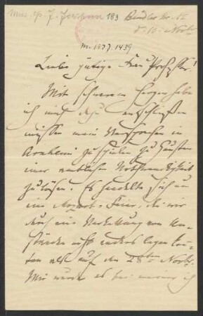 Brief an Emma Brandes : 10.11.1891