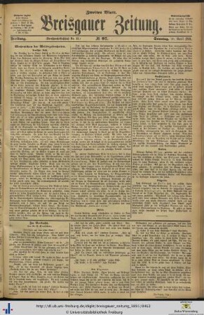 26.04.1891 (Zweites Blatt)